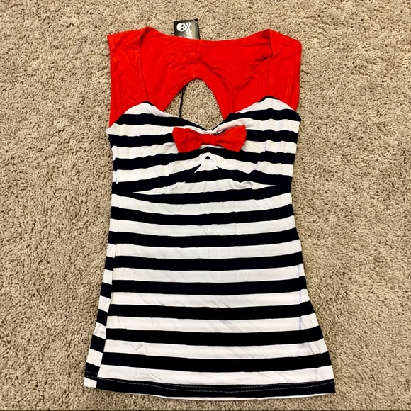 Sourpuss Tops - Sourpuss sailor shirt, NWT size small